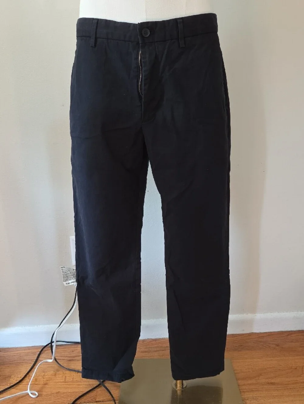 Banana Republic Black Lived-In Slim-Straight Pants